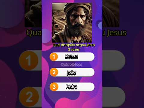 Bora testar seu conhecimento bíblico. #quiz #quizbiblico #curiosidades