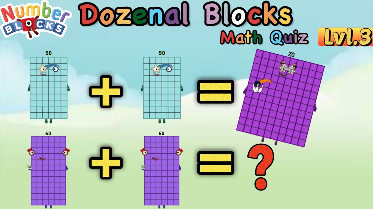 DozenalBlocks Math Quiz Level 3 🧮