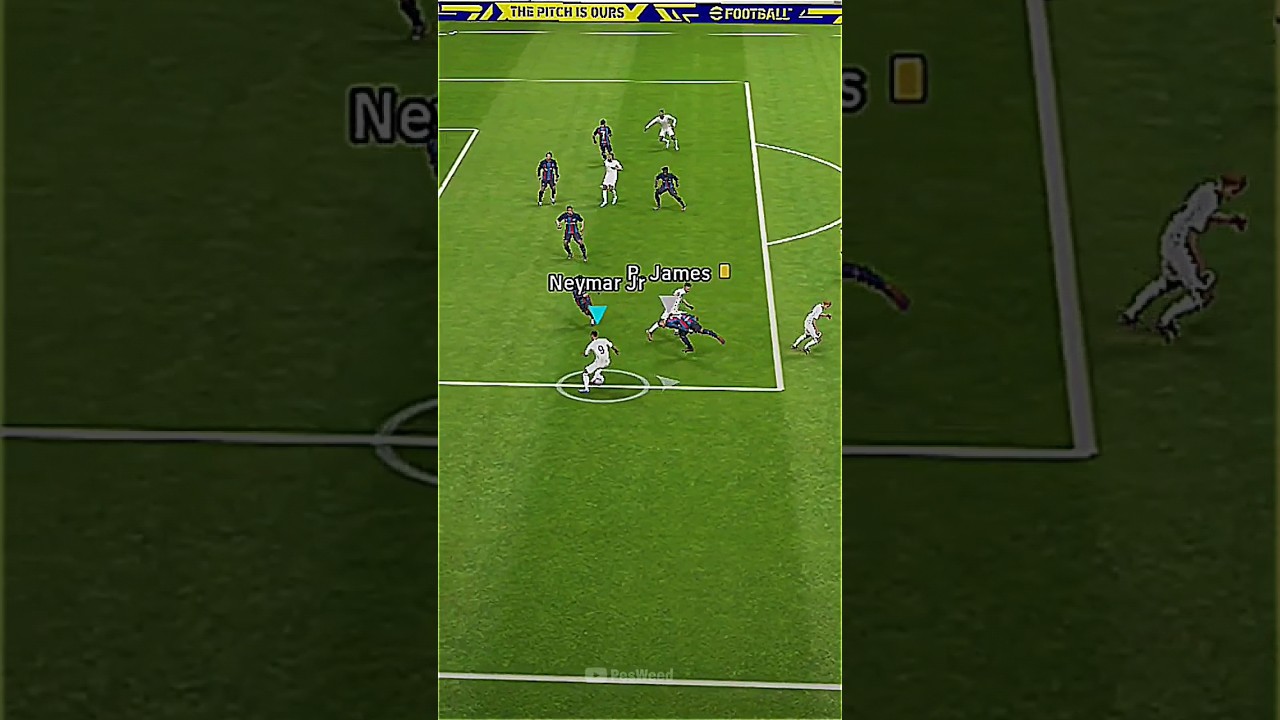 Neymar dribbles whole squad🤣 #efootball #pes #pes2021 #shorts