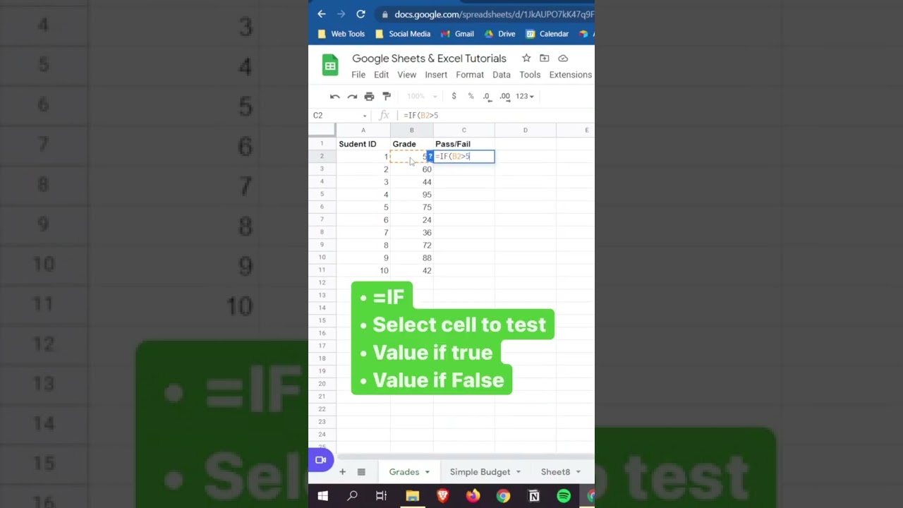 Master IF Function in Google Sheets & Excel