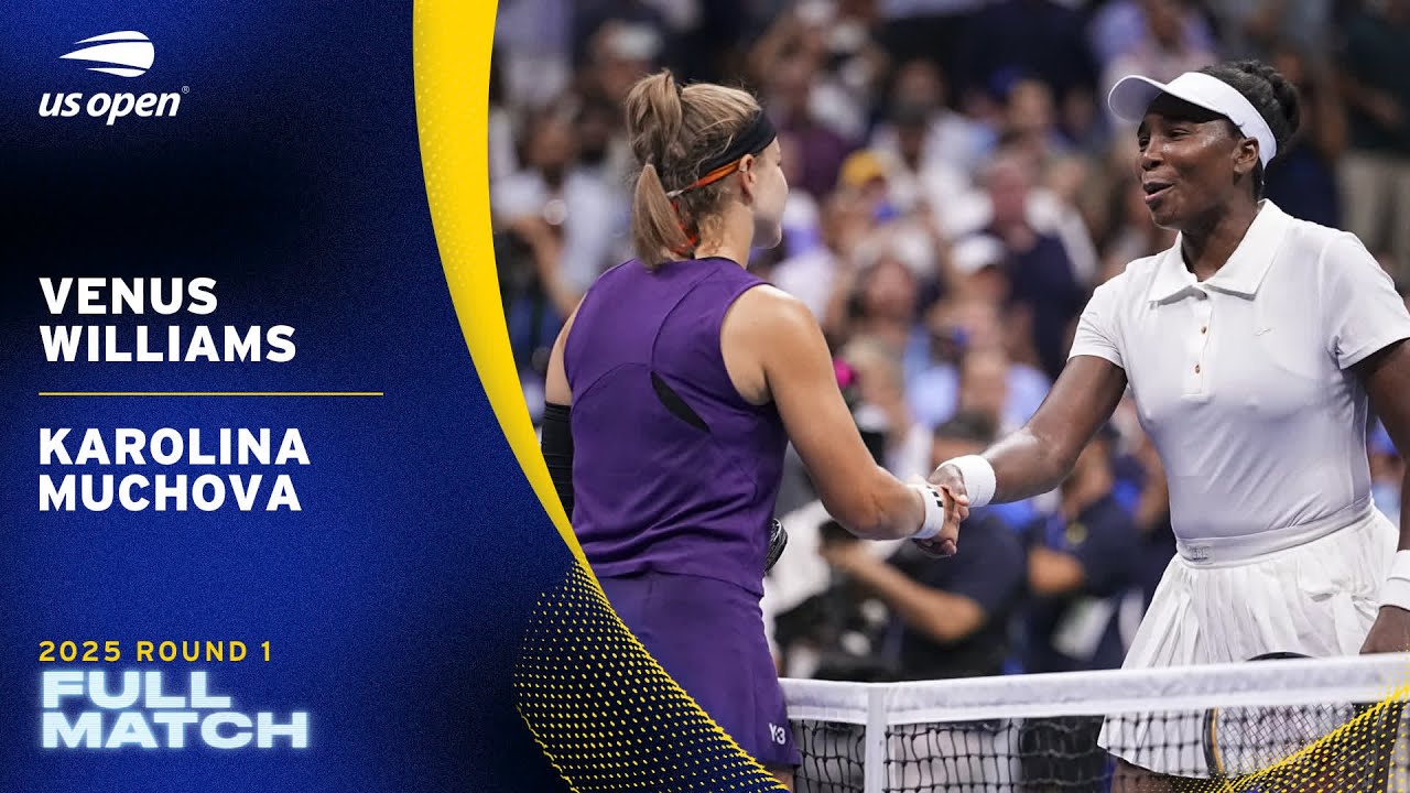 Venus Williams vs. Karolina Muchova | 2025 US Open Round 1 Full Match 🎾