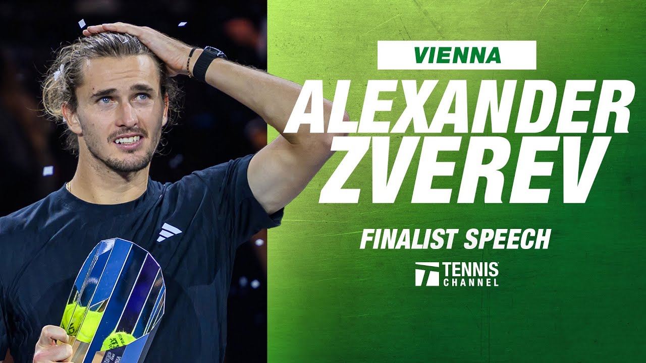 Alexander Zverev's Emotional Runner-Up Speech at 2025 Vienna Final 🎾