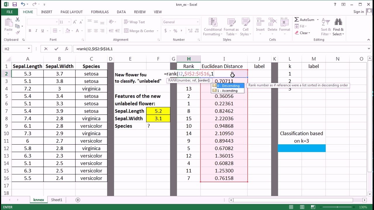 Master kNN Algorithm in Excel: Step-by-Step Tutorial 📊