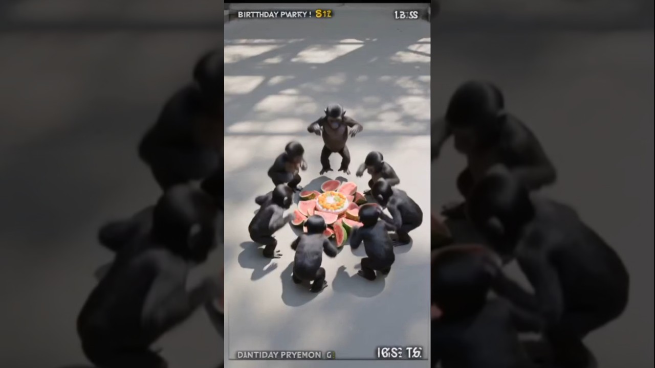 Gorilla Birthday Party Turns Chaotic! 🎉