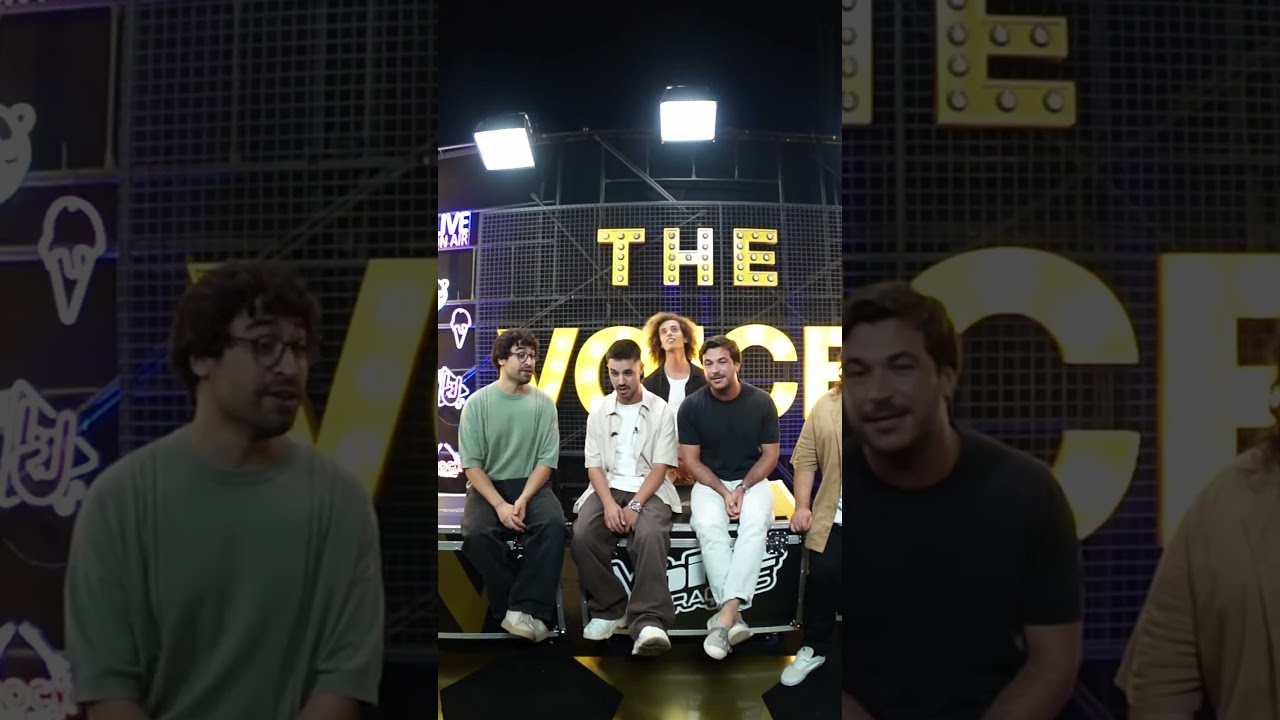 "Tu na Tua" antes de entrarmos no palco do The Voice ⭐️