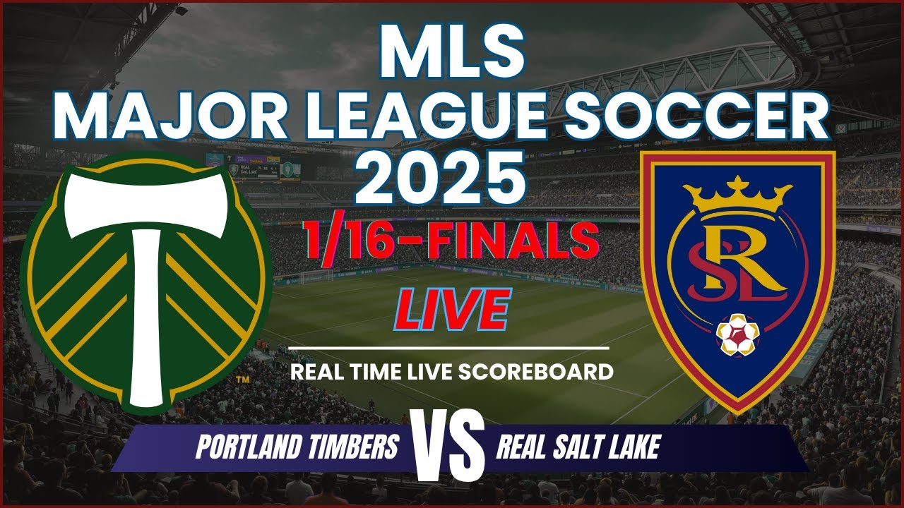 Portland Timbers vs Real Salt Lake Live Scores | MLS Major League Soccer 2025 Playoffs 1/16-Finals