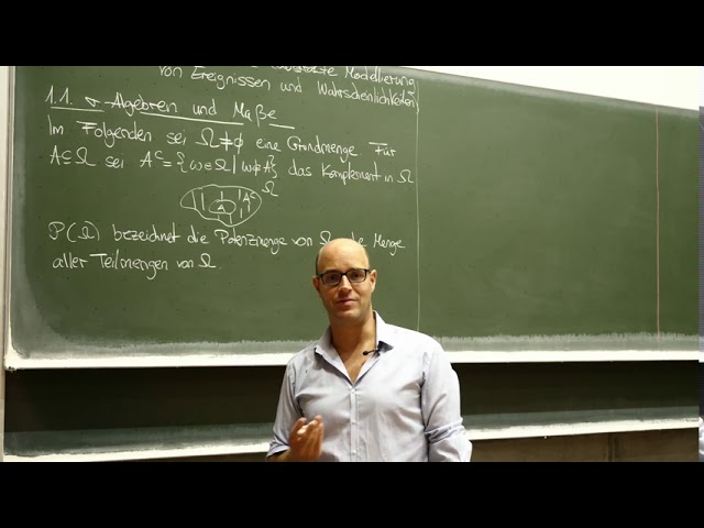 Stochastik 1: VL1 – Einführung in Sigma-Algebren und Maße