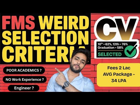 FMS Delhi Selection 2025: Low Grades? Still Possible! 🎓