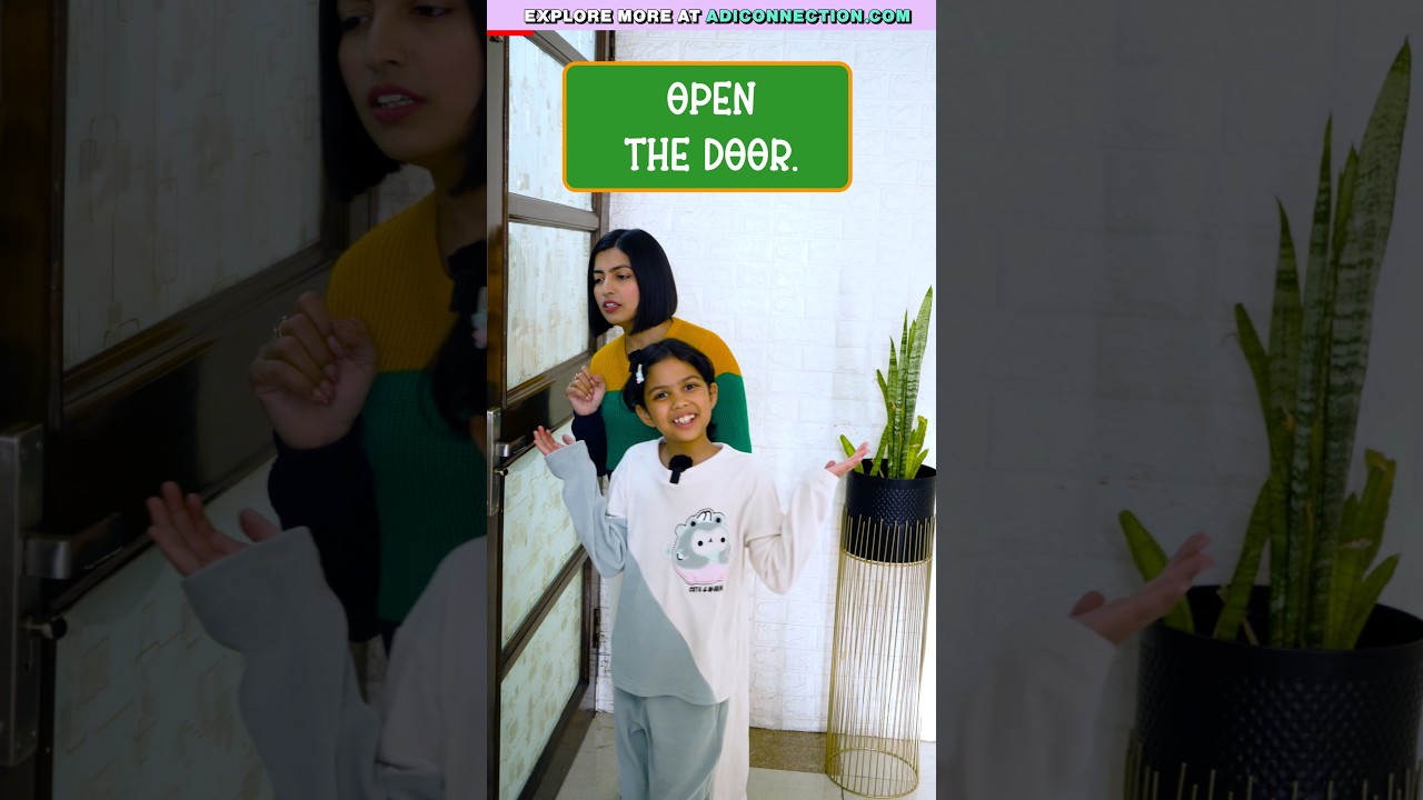 English Sentences to 🗣️ Speak at Home, Learn with Adi, Kids English Adi Connection #shorts