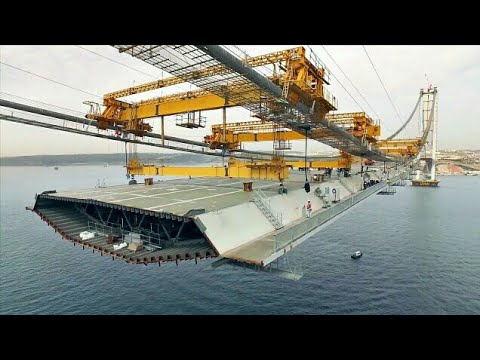Suspension Bridge Construction Time Lapse 🚧