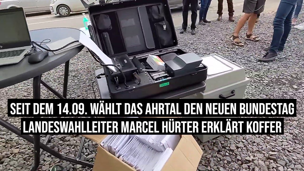 16.09.2021 #Rech #Bundeswahlleiter Georg Thiel & Landeswahlleiter Marcel Hürter erklären Wahl-Koffer
