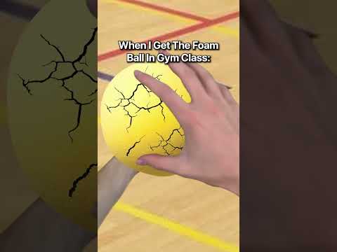 When You Get The Foam Ball In Gym class #Shorts