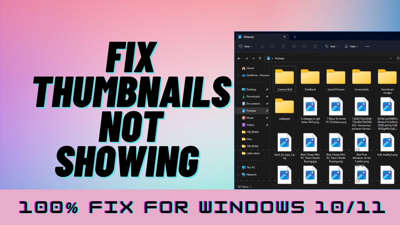 Fix Thumbnails Not Showing Problem On Windows 11