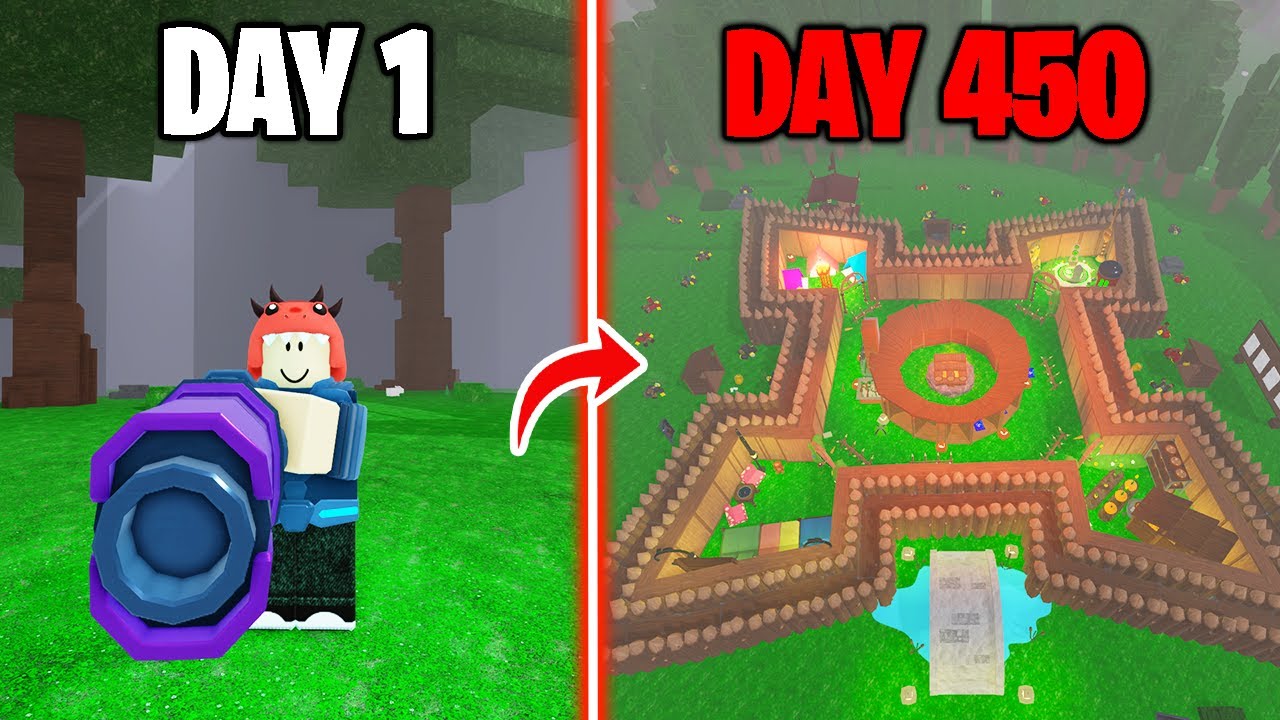 450 Build the Ultimate Fortress in 99 Nights Forest Challenge! 🏰