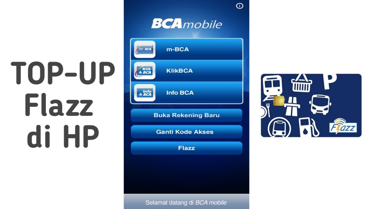 Cara Top Up Flazz BCA Pakai Smartphone 📱