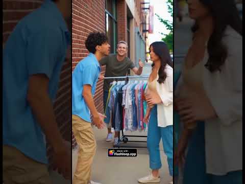 Guy finds someone with a nice rack 😳 #ai #flashvam #sora #rack