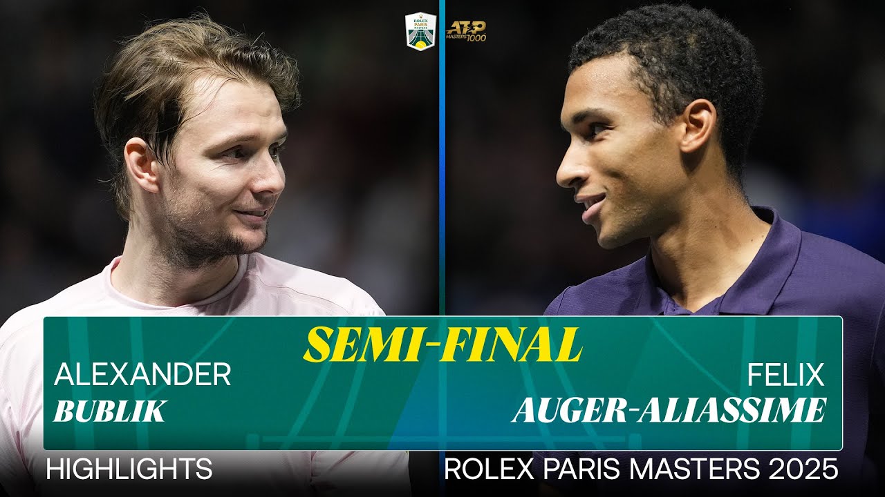 Epic Semi-Final Showdown: Bublik vs. Auger-Aliassime at Rolex Paris Masters πΎ