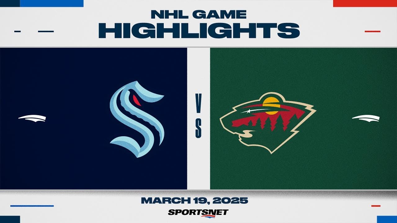 NHL Highlights | Kraken vs. Wild - March 19, 2025