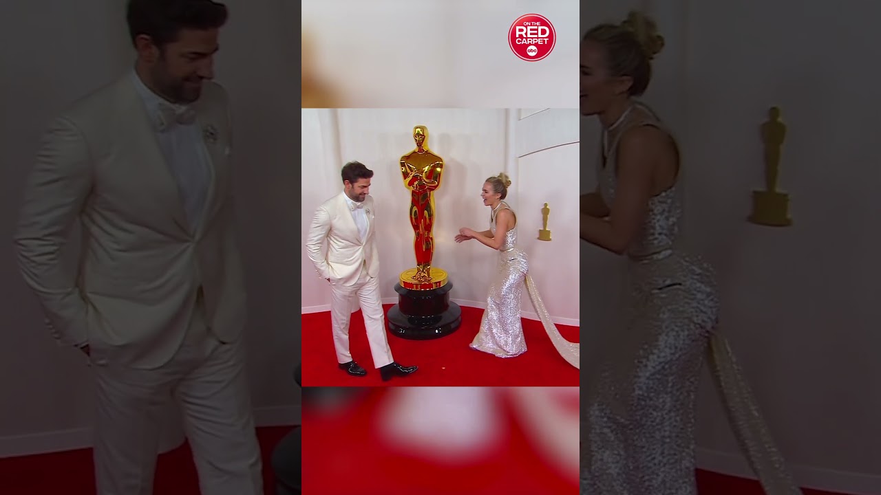 Emily Blunt & John Krasinski Share Sweet Oscars Moment 🎬