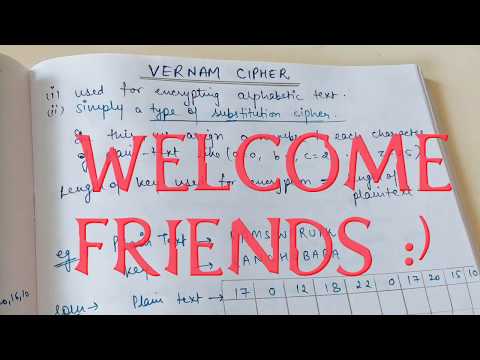 Vernam Cipher in Cryptography in hindi