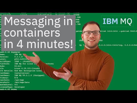 Install IBM MQ in a container | Set up messaging software in 4 minutes (Docker)