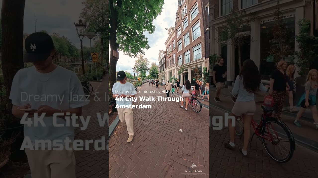 4K City Walk Amsterdam: Jazz & History 🌙