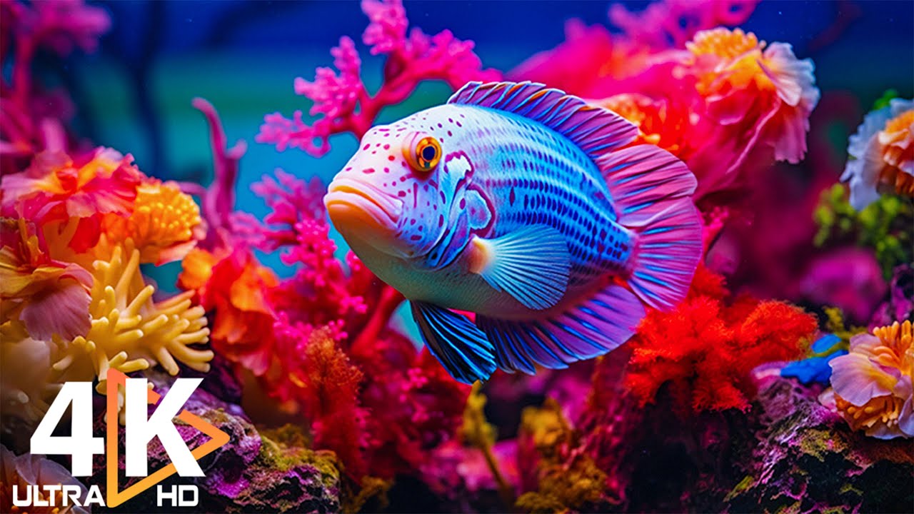 Stunning 4K Aquarium Tour 🐠 Explore Vibrant Coral Reefs & Jellyfish