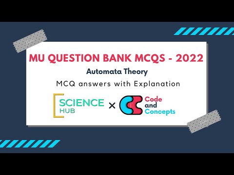 Automata Theory MCQ Answers with explanation - #MumbaiUniversity Question Bank 2022 #MU #Automata
