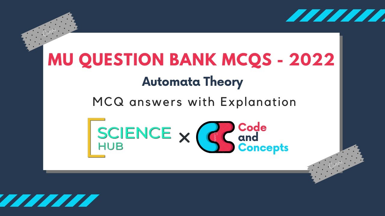 Automata Theory MCQ Answers & Explanations | Mumbai University 2022 Question Bank π