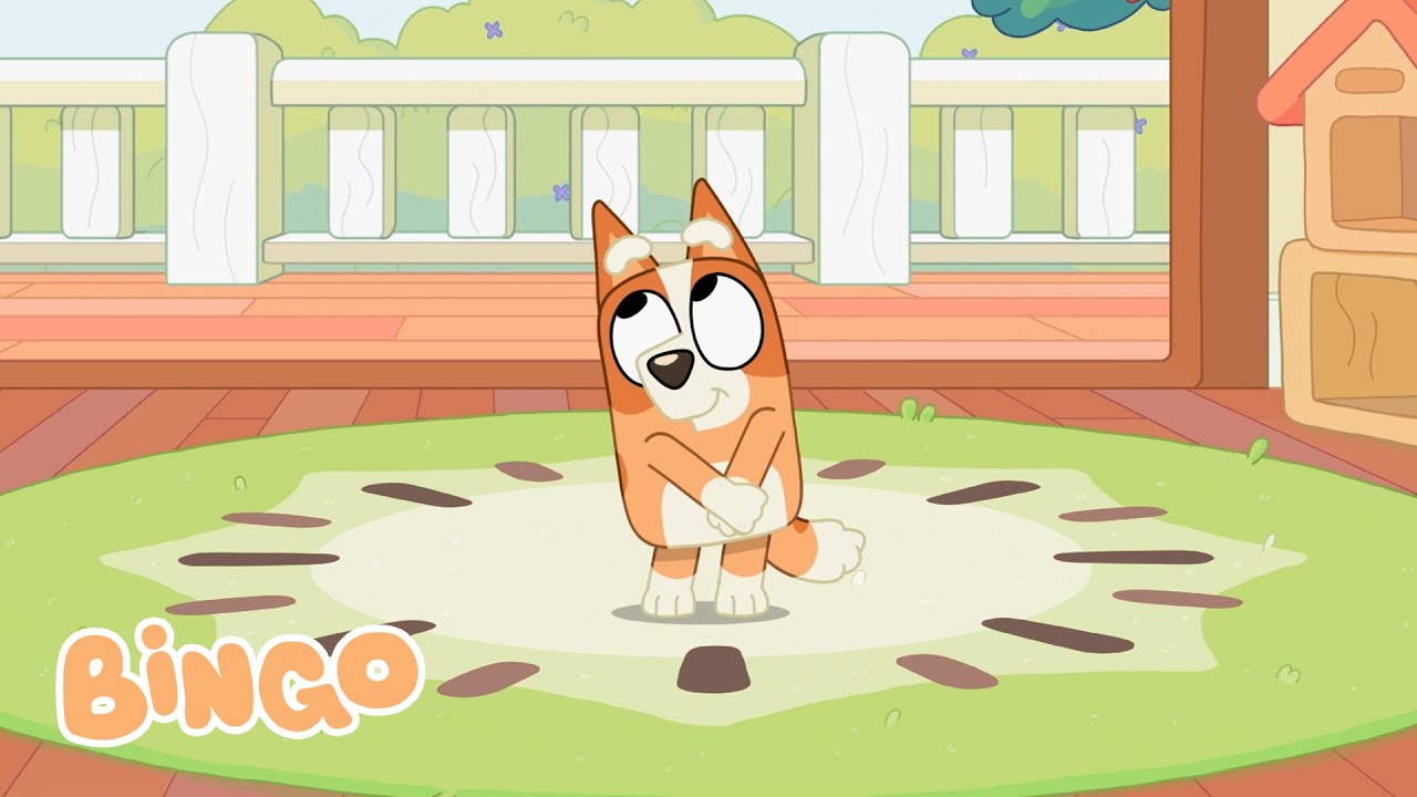 Bingo Completo | Bluey Aprende a Jugar Sola en Casa de Chloe 🎲