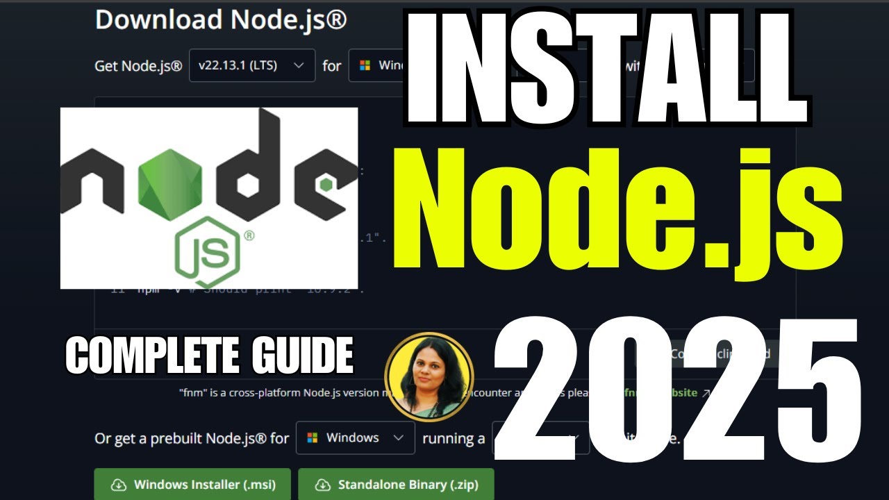Easy Guide to Installing Node.js on Windows 10/11 (2025 Update) 🚀