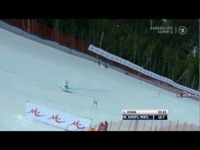 Maria Höfl-Riesch Shines in Bansko Super-G Race (Feb 26, 2012) 🏔️