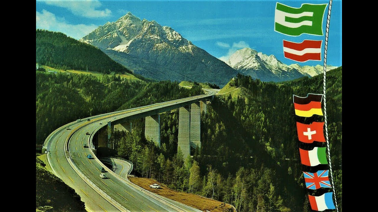 Bau der Brennerautobahn nach Bozen 1974 🚧