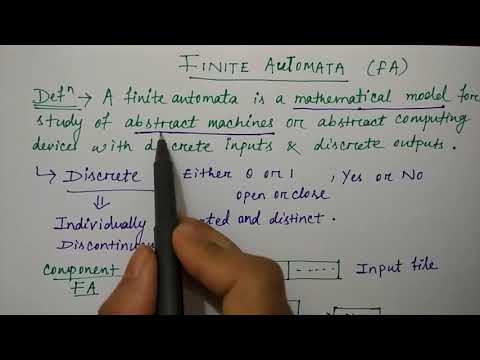 finite automata in theory of computation | HINDI | by Niharika Panda