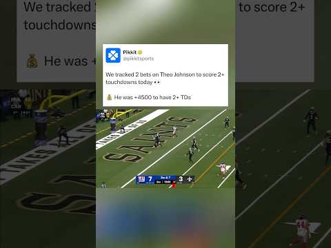 Theo Johnson with the first two TDs of the game 😭