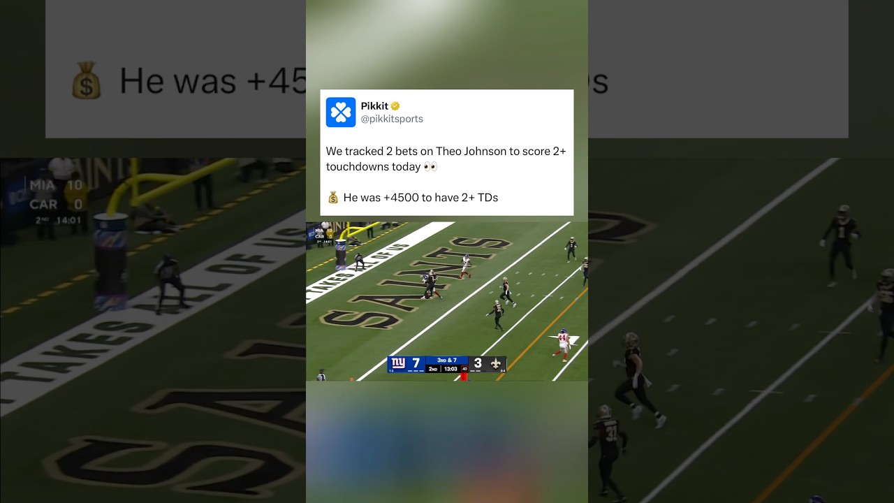 Theo Johnson Scores First Two Touchdowns of the Game! π