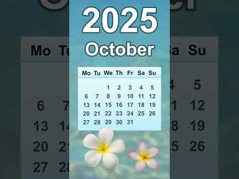 October 2025 Calendar