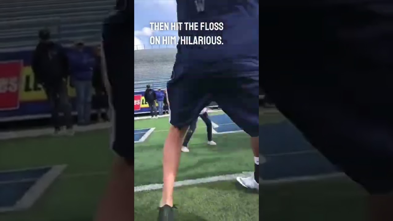 Girl Drops College Football Player 😱