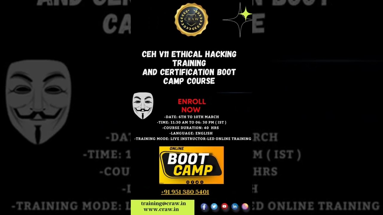 CEHv11 Certification Bootcamp: Enhance Your Ethical Hacking Skills