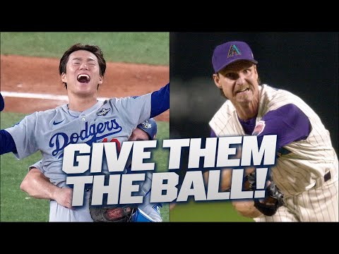 Yoshinobu Yamamoto mirrors Randy Johnson's HISTORIC World Series! (G2 CG, G6 W, G7 W!) | 山本由伸ハイライト