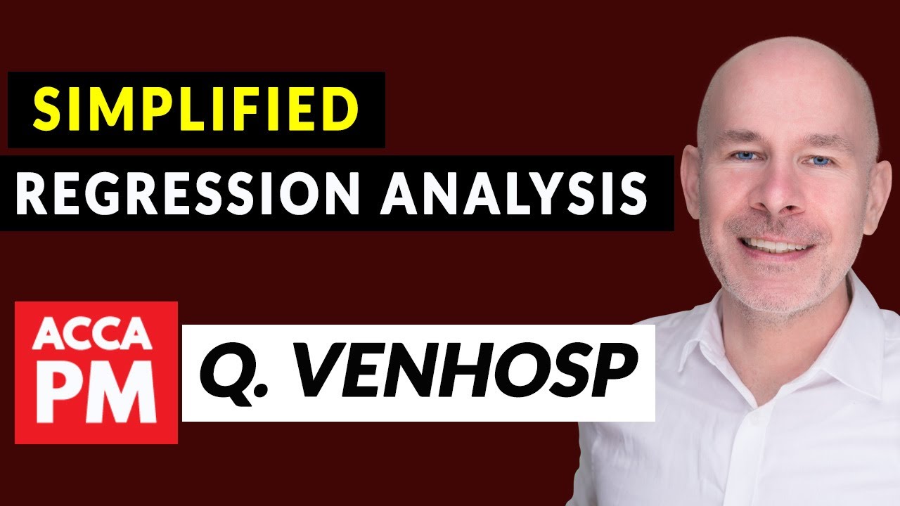 Simplified Regression Analysis | ACCA PM | Question Venhosp May-June 2024