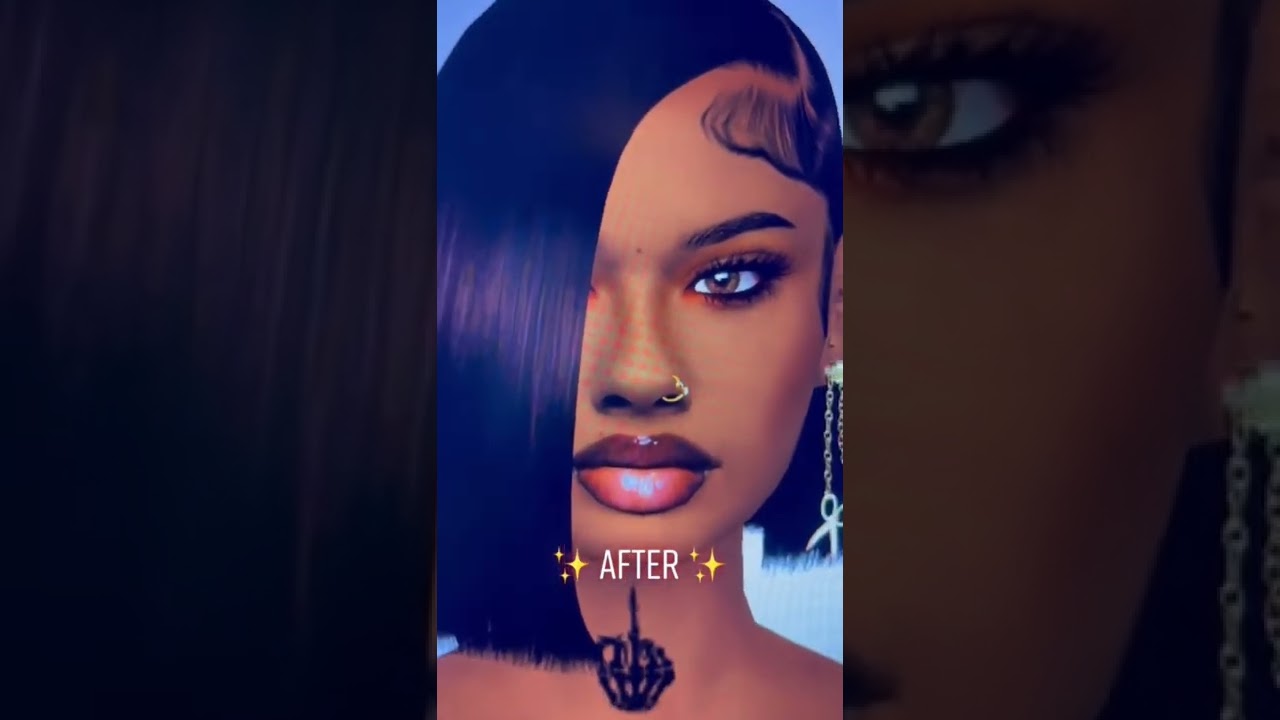 Sims 4 Create A Sim (CAS) Makeover | Sims 4 Black Urban CC: Nava Unit by Diversedking | The Sarah O.
