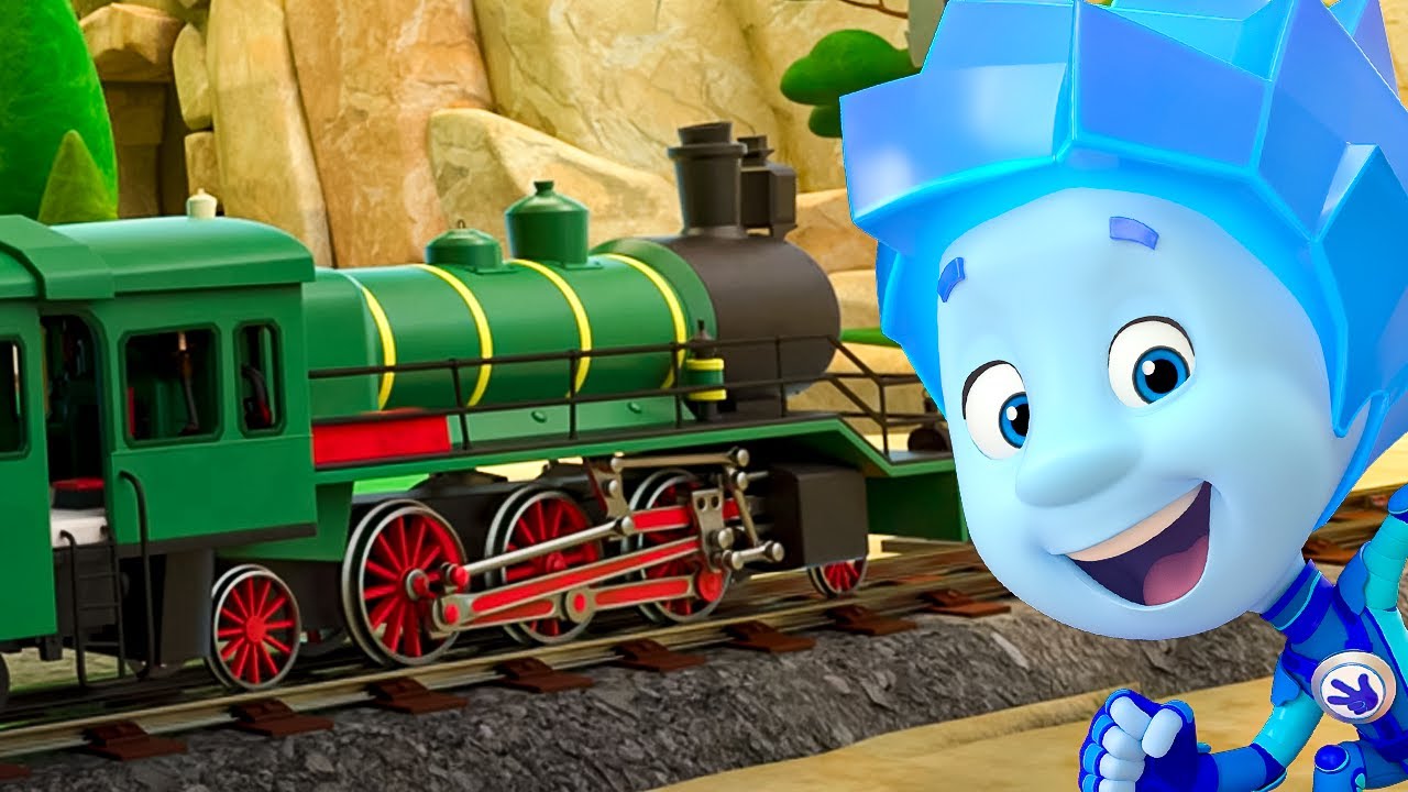 Паровоз (Новая серия!) | Фиксики: Дай пять! + Бонус о транспорте 🚂