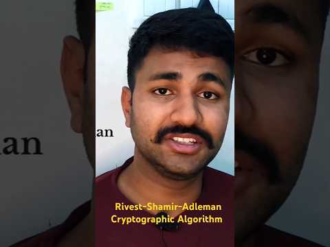 RSA Cryptographic Algorithm 🪙| Used in cryptography #tech #cryptography #coin #knowledge #shorts