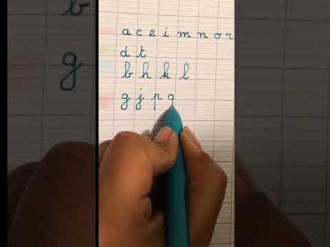 Taille alphabet cursif #education #ecriture #lettre #cursive #tutorial #ecole #lecture #apprendre