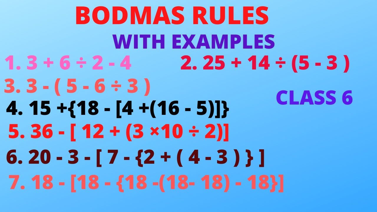 Master BODMAS Rule: Easy Examples for Class 6 Students 📚