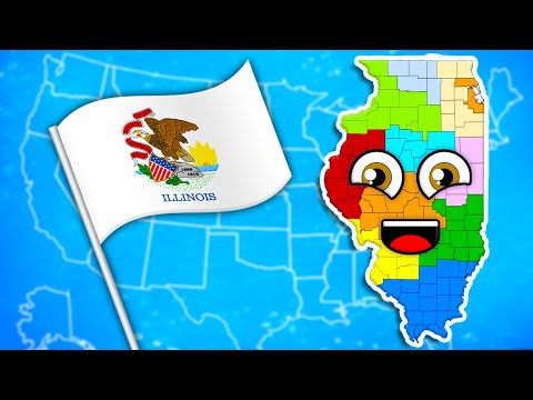 The State Of Illinois Has 102 Counties! | US Geography For Kids | KLT Geography