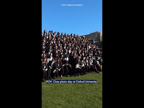 Oxford University Class Photo Day