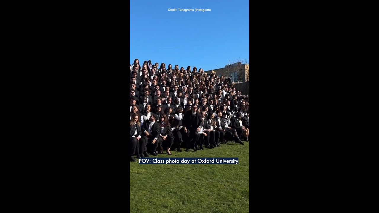 Oxford University Class Photo Day
