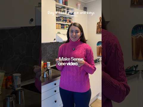 day 4 of making crypto make sense: seed phrase and keys #crypto #education